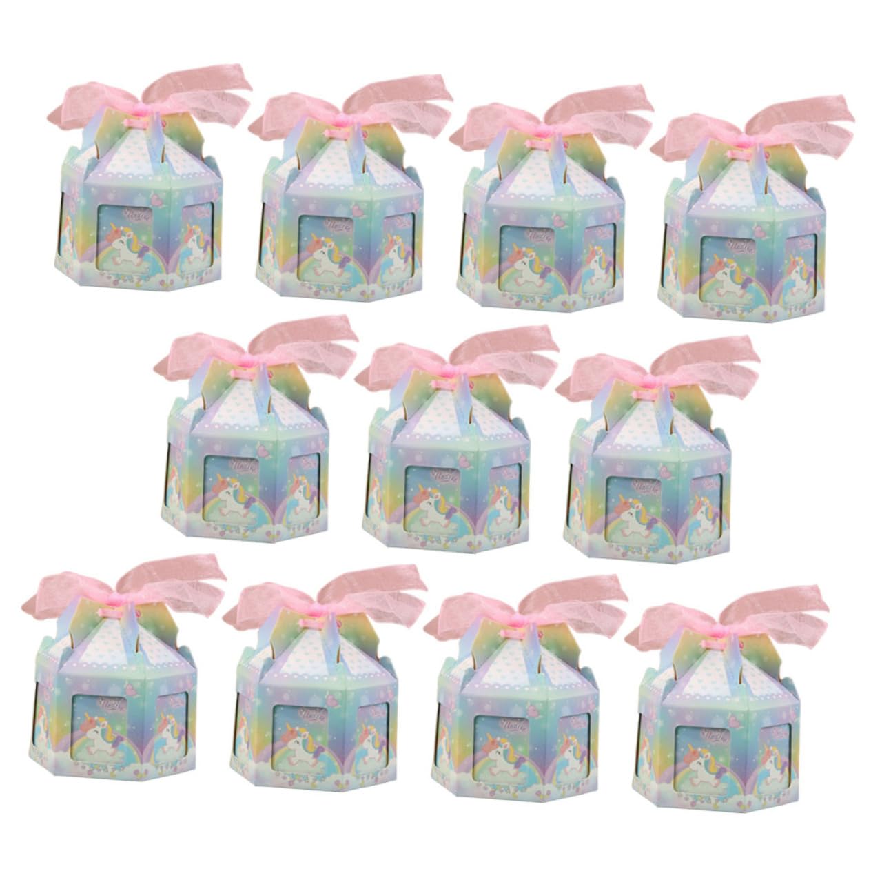 FRCOLOR Scatola per Confetti 50 Pezzi in Carta Nastro per Matrimonio