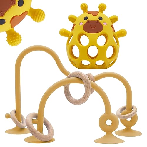 Miniatura 14 de Juguetes de dentición para bebés, mordedores de silicona, juguete para aliviar la dentición del bebé, juguetes para bebés recién nacidos de 6 a 12