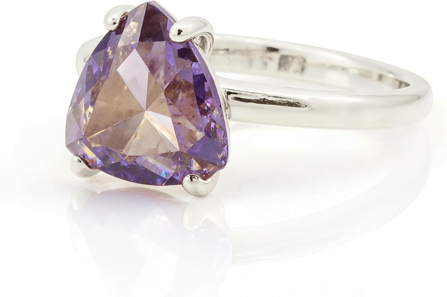 Sophisticated Amethyst Ring - Elegant Sterling Silver Rings for Women - Handmade Purple Ring - 925 Engagement Rings for Women, Birthstone Rings - Box Included