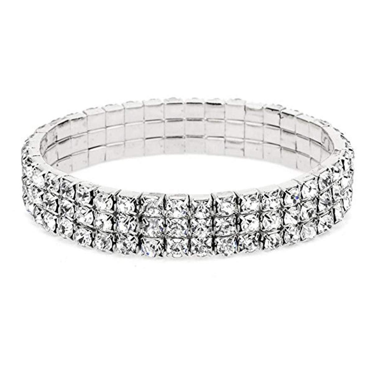Zivom® Brass Silver Plated & Cubic Zirconia Bracelet for Women & Girls (Silver_10gm) (B07YMXJG8C) Amazon Price History, Amazon Price Tracker
