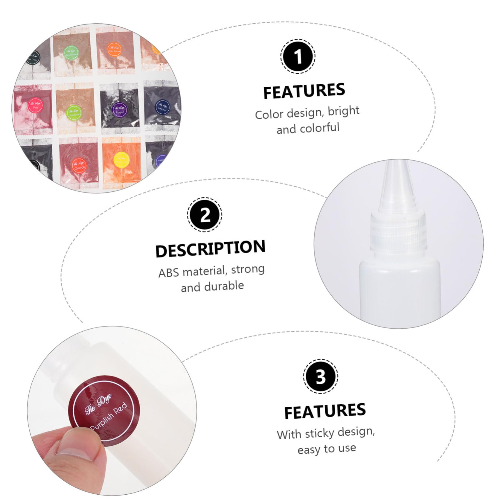 SHINEOFI 1set Polveri Per Tie Dye Vivaci Per Decorare Abbigliamento Kit Completo Per Feste e Progetti Fai Da Te Sicuro e Facile Da Usare Per Adulti