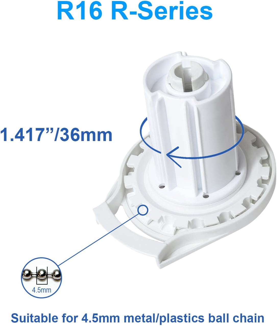 R16 R-Series Roller Shade Clutch Replacement for 1 1/2 Inch (38mm) Tubes