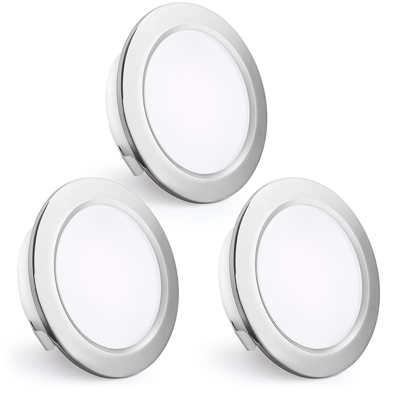 Recessed LED Spotlights 230 V 2700 K Ceiling Spotlights 55-60 mm 3 Pieces Chrome