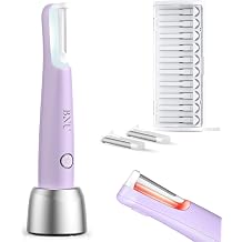 BNU Dermaplane Razor for Women Face, Peach Fuzz & Exfoliation with LED