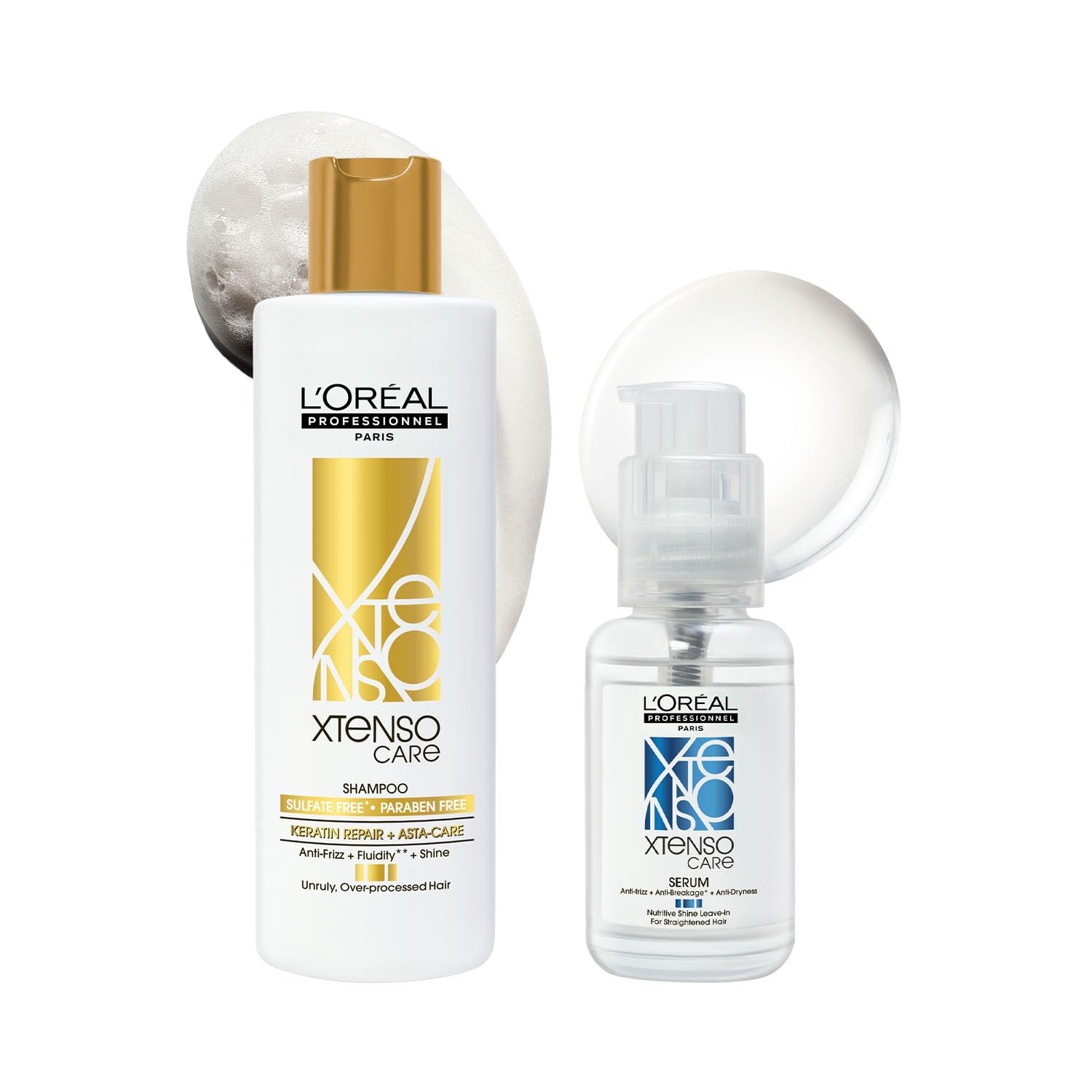 L'OREAL PROFESSIONNEL PARIS Xtenso Care Sulfate-Free* Shampoo 250 Ml, For All Hair Types & Xtenso Care Serum 50 Ml, For Straightened Hair-picture-14