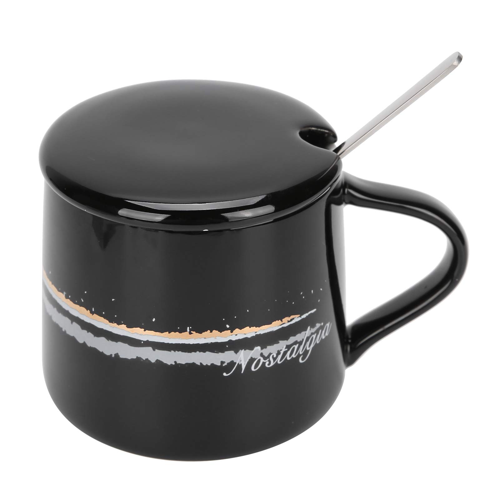EMUKOEP Set Scaldatazze Portatile da 300-350 Ml con Cucchiaio, Riscaldamento a Temperatura Costante a 360 Gradi per Ufficio Domestico