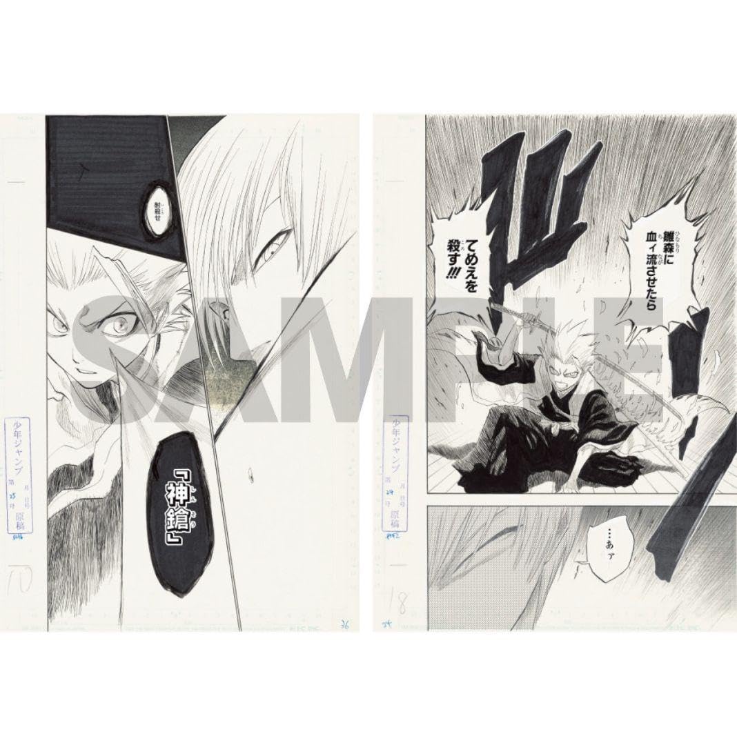 Amazon.co.jp: 展 日番谷冬獅郎 市丸ギン 複製原画2枚セット BA4サイズ