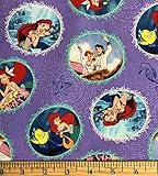 Disney Fabric Little Mermaid Dream Fairy Tale Ending Fabric by The Yard