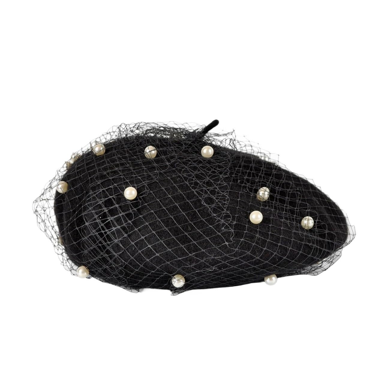 Béret en laine et perles chapeau d'artiste pour rester au chaud lors de vos sorties d'hiver