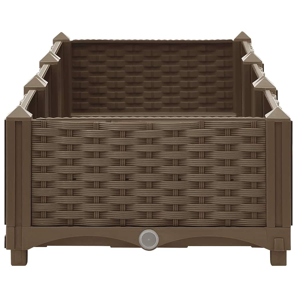 vidaXL Arriate 120x40x23 cm Polipropileno