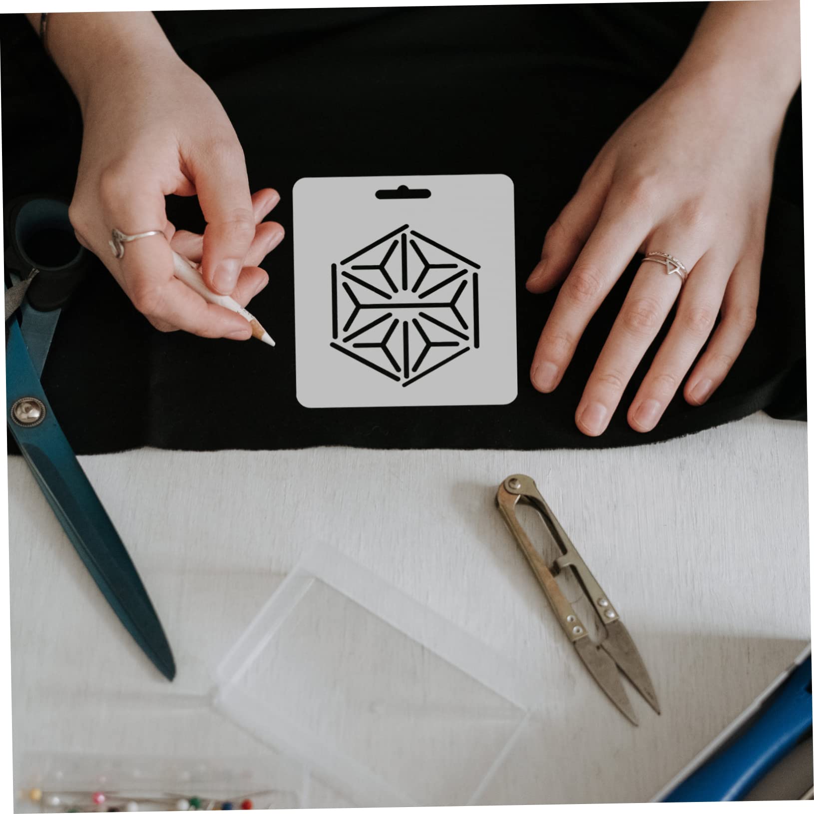 Righello Sartoriale per Quilting, Set 8 Pezzi in Acrilico | Template per Patchwork e Cucito Diy, Strumenti Pratici per Lavorazioni e Progetti Creativi