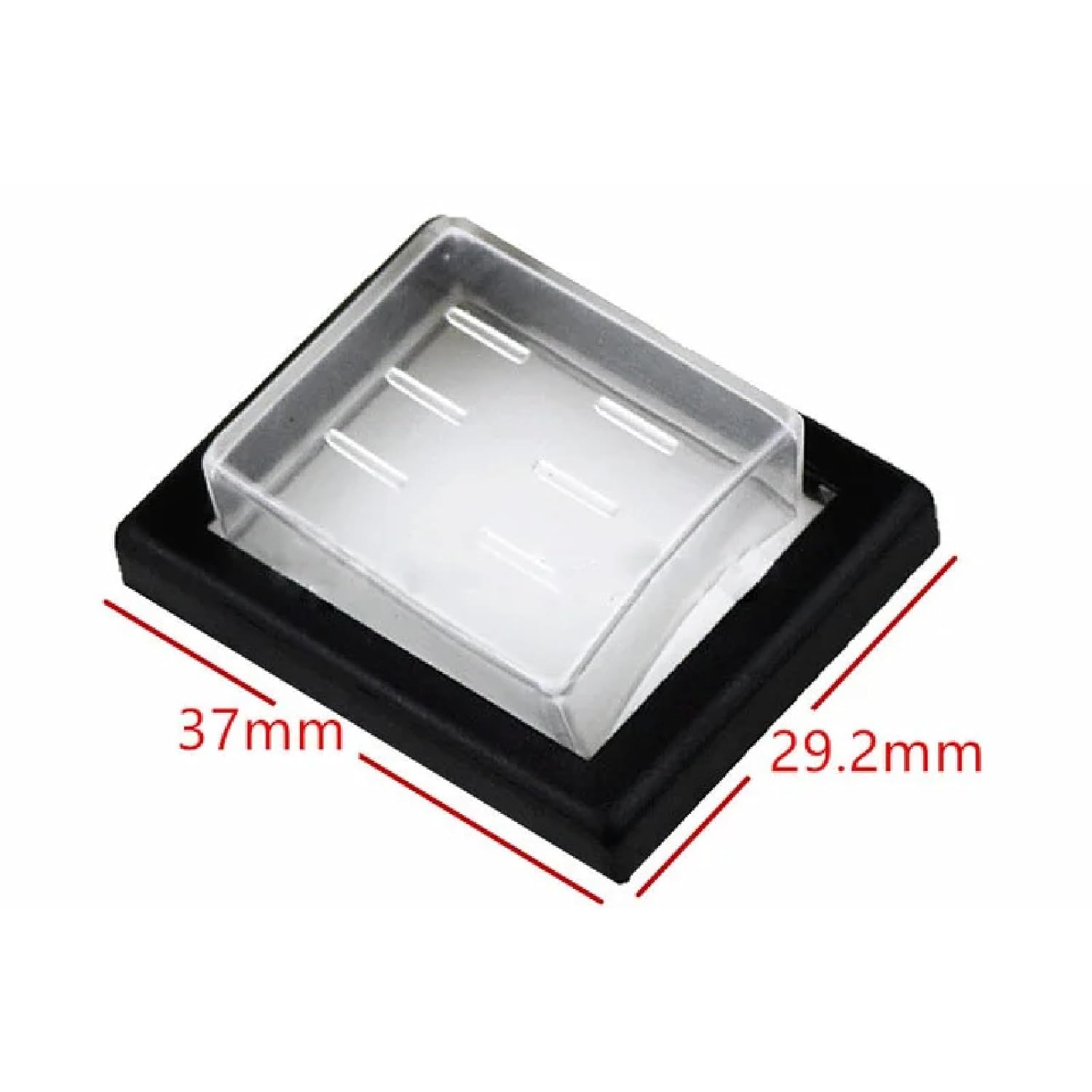 KCD4 Rocker Switch, 4 Pin/6 Pin, I/O Power Switch with Light, 16A 250VAC 20A 125VAC, Latching, Black, 1 Piece (Dust Cap 4 Pins)