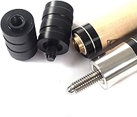 Vista 8 de Cuesoul Juego de taco de billar de madera de arce de 58 pulgadas, 19 oz/20 oz, punta de 11.5 mm/13 mm [peso ajustable]