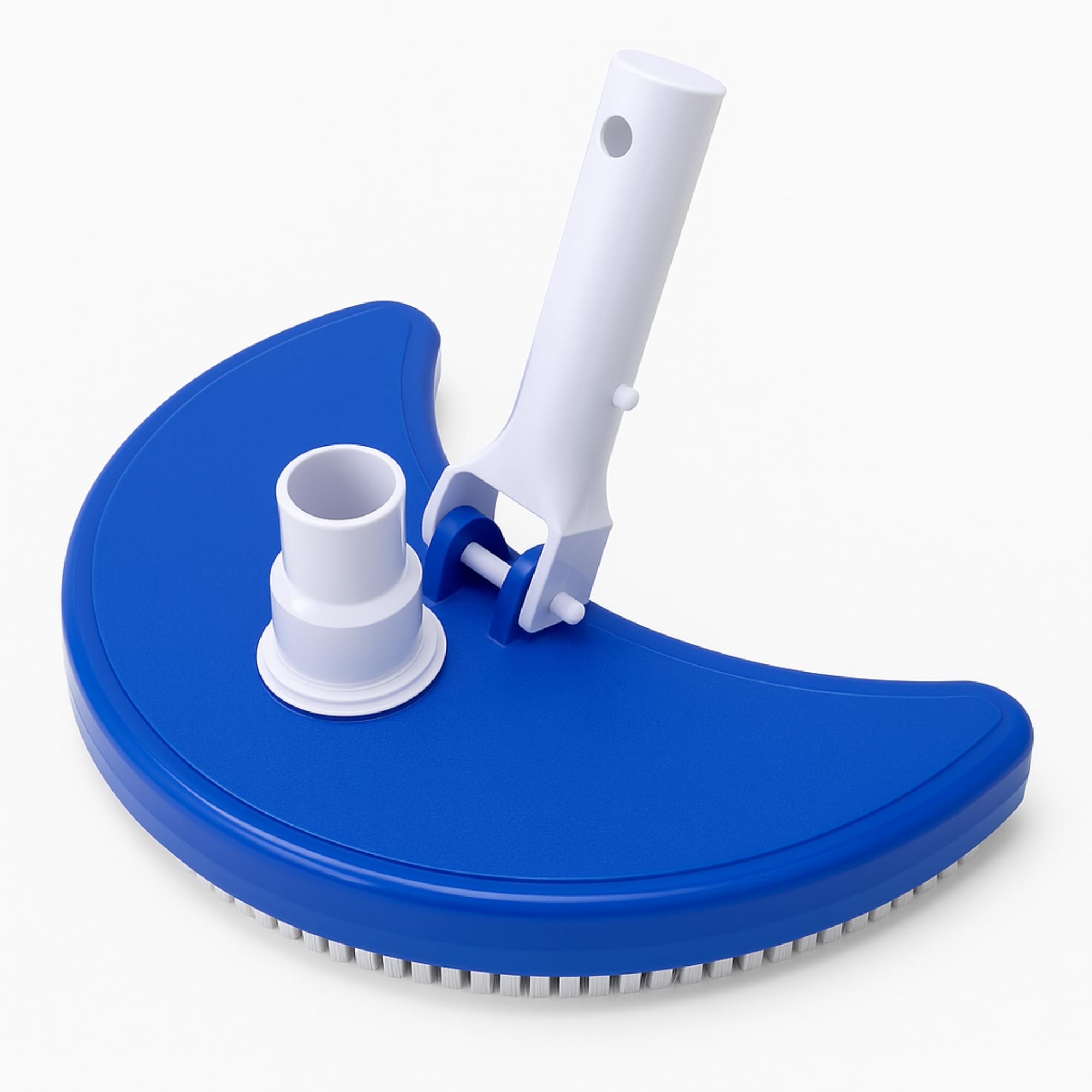 TECHZOCO Limpiafondos de Piscina Manual, Cabezal de aspiradora de Piscina, Cepillo Aspirador Suelo de Piscina, Apto para Mástil de 32mm y Manguera de 38mm, Tamaño del Cabezal 29 x 15 cm, Plástico