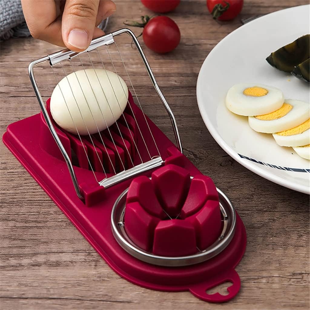 Egg Cutter Stainless Steel Multifunction Tool Slicer for Hard Boiled Eggs Practical Luncheon Meat Kitchen Tools