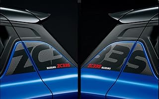 【スズキ純正】スイフトスポーツ (SUZUKI SWIFT SPORT)【デカールセット】ZC33Sロゴ入り【柄：カーボン調】Cピラー用【左右4枚セット】適合：【ZC33S】//【Final Edition】2025年03月~2025年11月