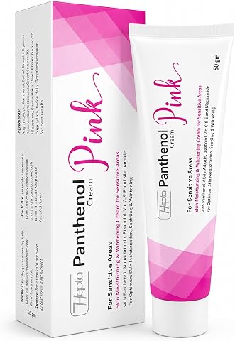 Hepta Panthenol Pink Cream – Whitening & Moisturizing Cream for Sensitive Areas 50g | Panthenol, Vitamin C&E, Alpha Arbutin, Niacinamide, Moisturizing & Softening for Sensitive Skin