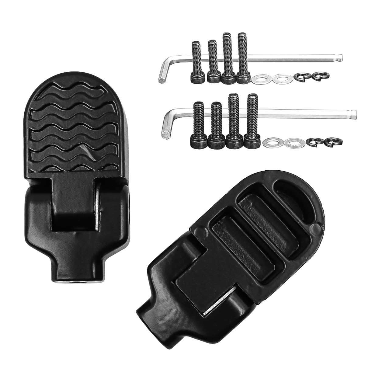1 Paio bici universale in plastica resistente pieghevole Pedali MTB Piattaforma