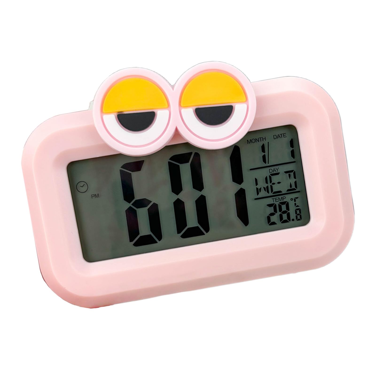 FGDTREE Digital Alarm Clock with Time Nightlight Temperature Snooze Bedsides Desk Table Electronic Clock Battery Operated Clocks Battery Operated