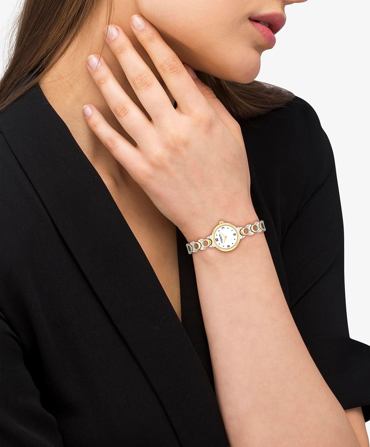 COACH Iris Women’s Quartz Analog Watch - Bracelet with Signature Design, Classic Round Case, Modern Minimalist Timepiece - Gift for Her 22.5m
