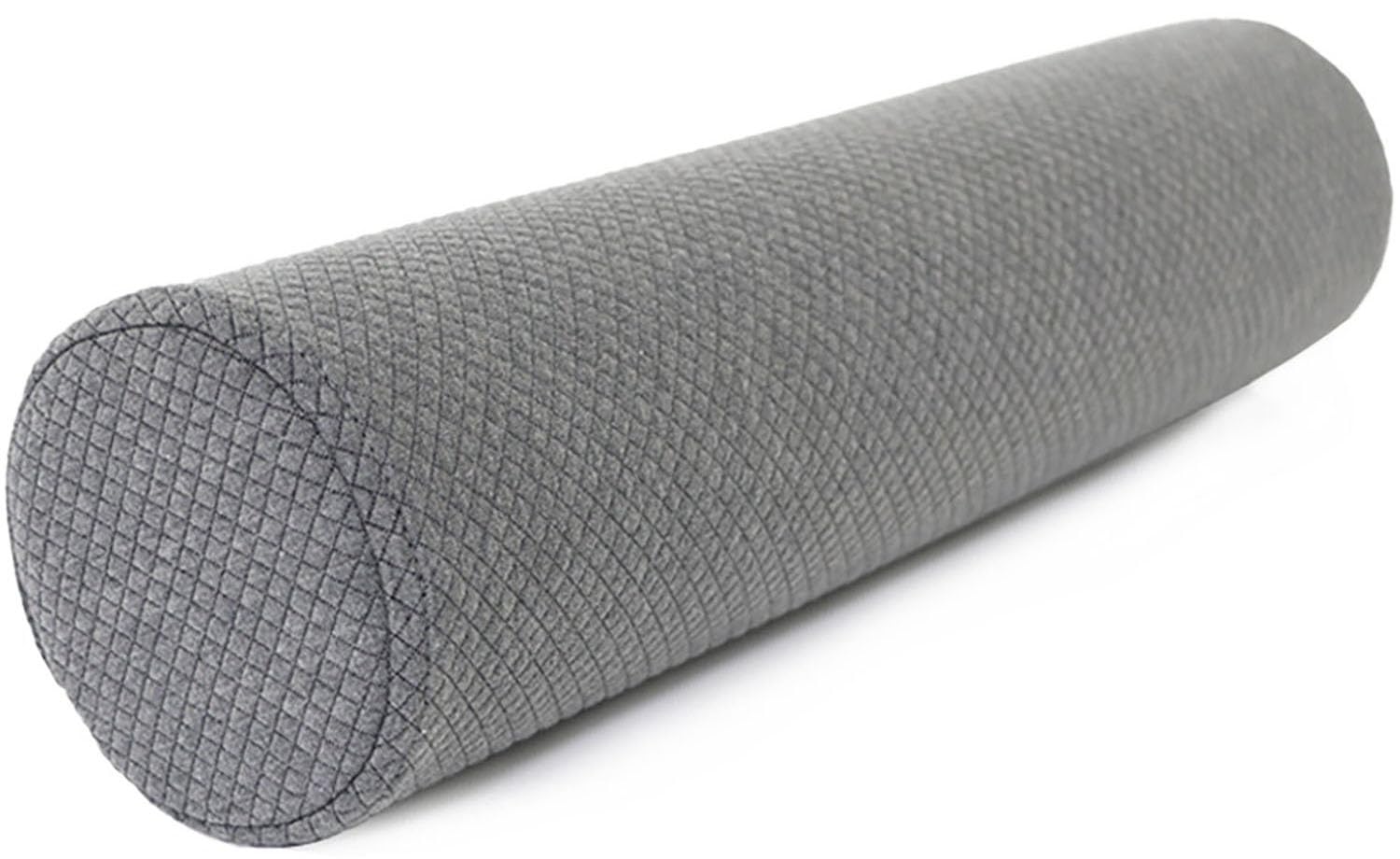 Round Cylinder Pillow for Sleeping - 10x50 20x70cm Comfortable & Soft Cylindrical Bolster with Zipper Washable Cover - Lumbar, Neck, Leg Support Pillow for Bed, Couch, Yoga(Grey,15x50cm/6x19in)
