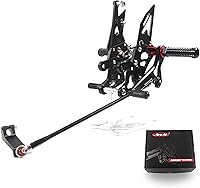 Vista 32 de Arashi (Versión 2.0) Estriberas ajustables para Yamaha MT09 FZ09 2014-2020 (QS)/FJ09 2014-2020/XSR900 2014-2021 MT 09 Conjunto de reposapiés Negro