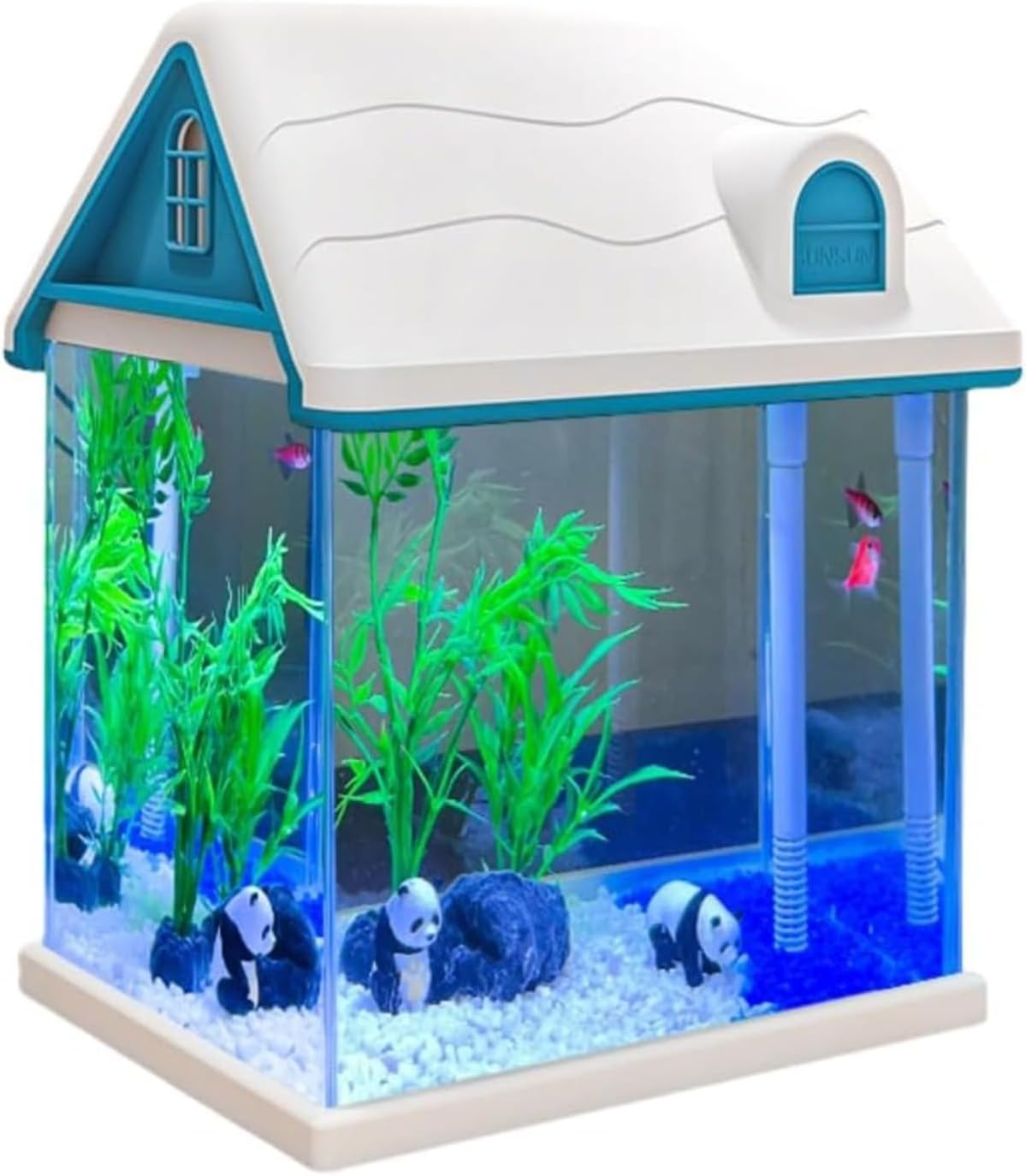 受注生産】 小川のあるアクアテラリウム 60センチ水槽 メダカ水槽