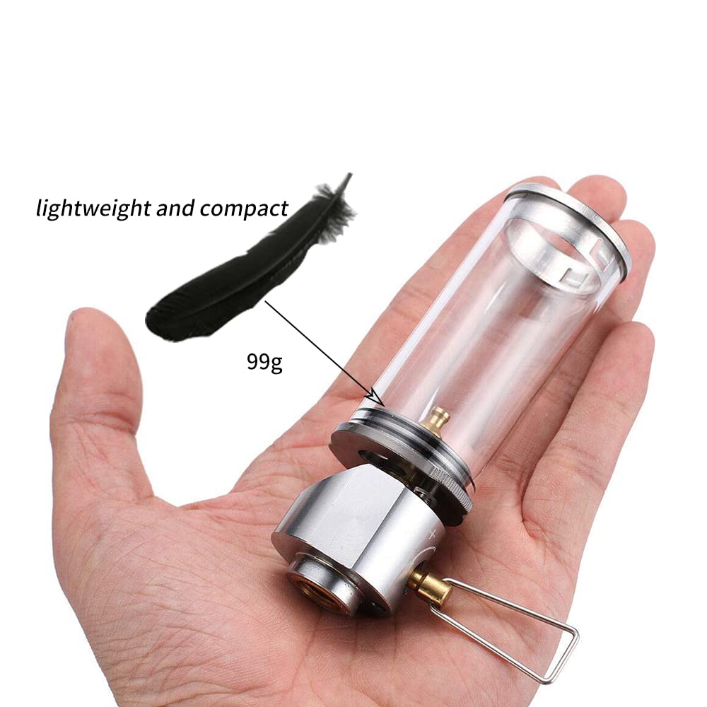BRS-55 Gas-Camping-Laterne, Brennstofflampe, Campingausrüstung, Gas-Kerzenlichter, Lampe für Außenzelt, Wandern, Camping (1 Stück)