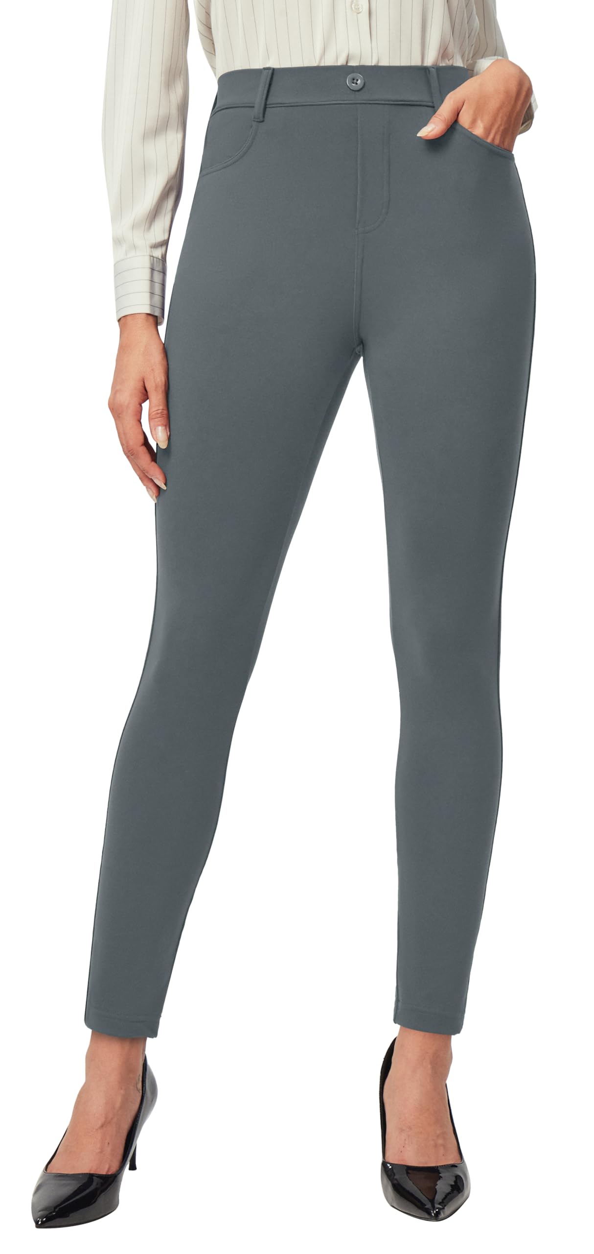 IUGA Stretchy Work Pants for Women Pull on Dress Pants for Women High Waisted Business Casual Outfits with