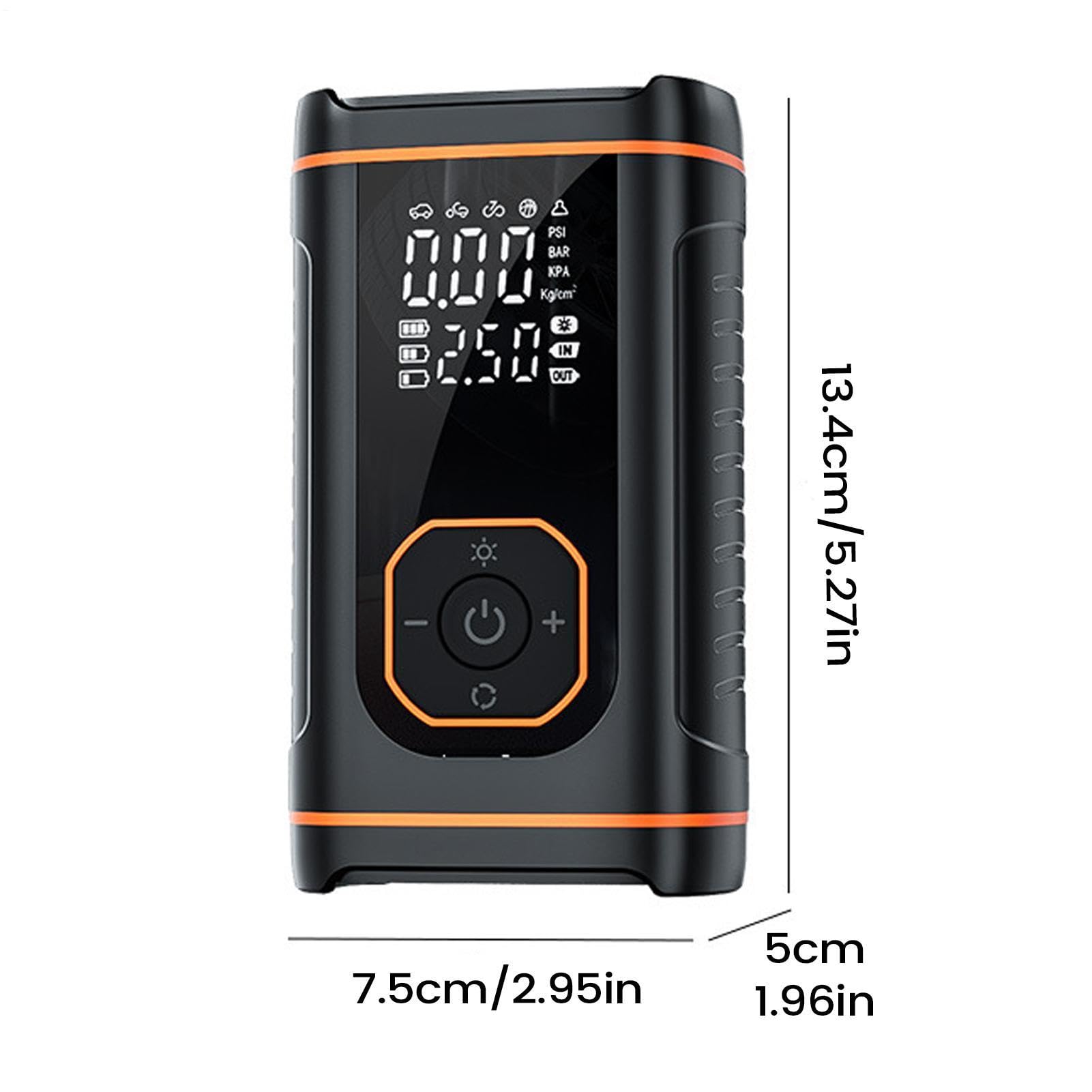 Gonfiapenne Portatile per Pneumatici Attrezzi Auto Ricaricabili USB | Pompa d'Aria per Pneumatici Per Automobili, Veicoli, Biciclette, Bici E Palloni