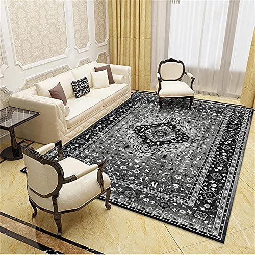 Tapis rectangle de salon style persan gris pour chien et terrasse - 2