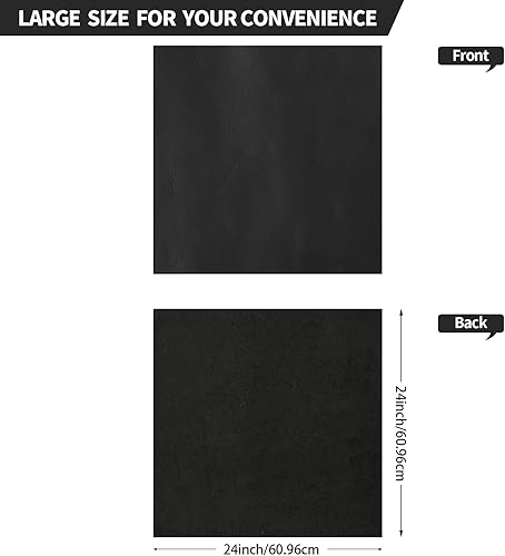 Vista 80 de RingSun Hojas de cuero genuino para manualidades de cuero (0.079 pulgadas), cuero de grano completo para costura de herramientas