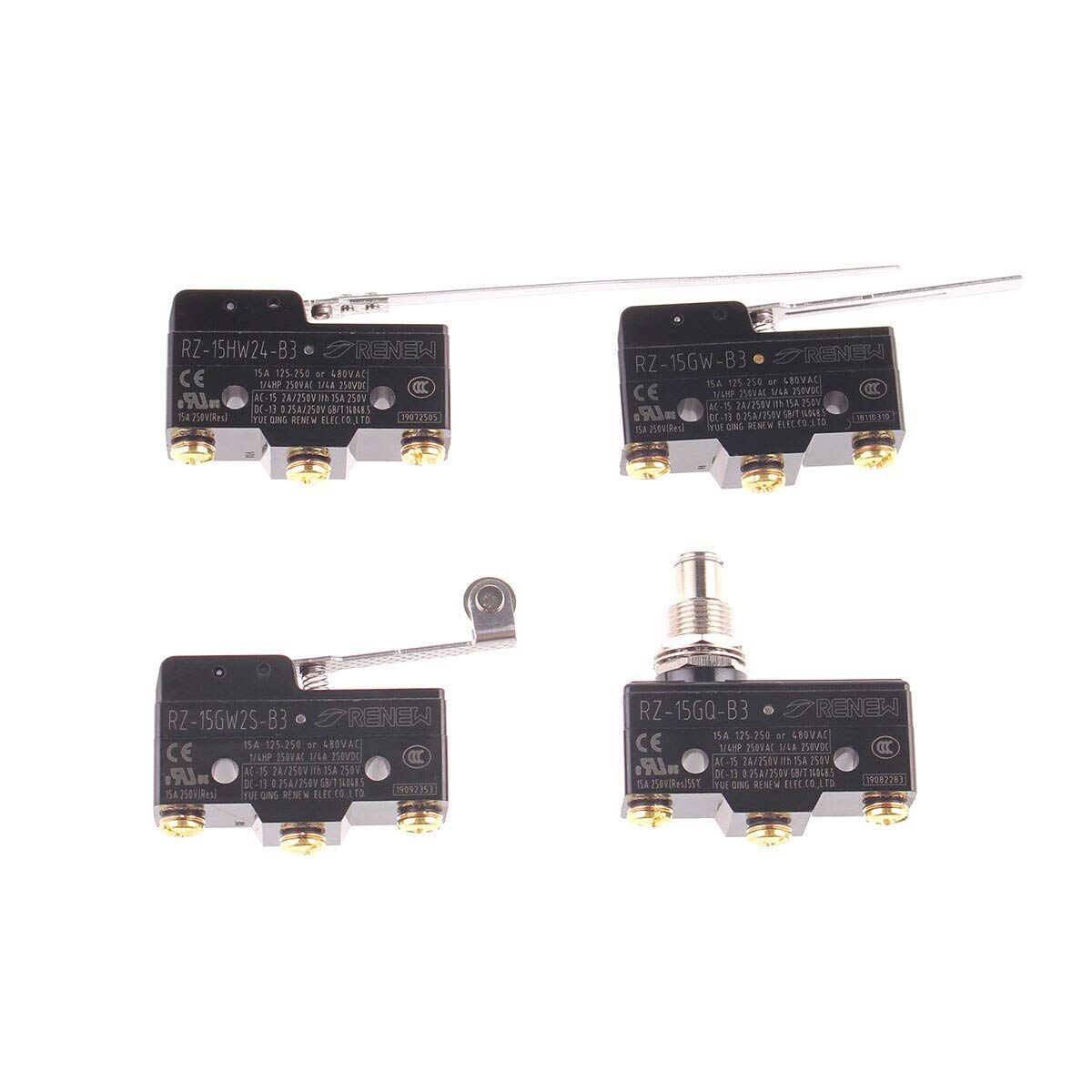 Amazon.com: Eltronic Coonents Ac 250V 15A 1No 1 Long Hin Lever