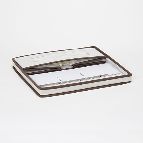 Vista 64 de Household Essentials baúl de almacenamiento de vajilla para platillos