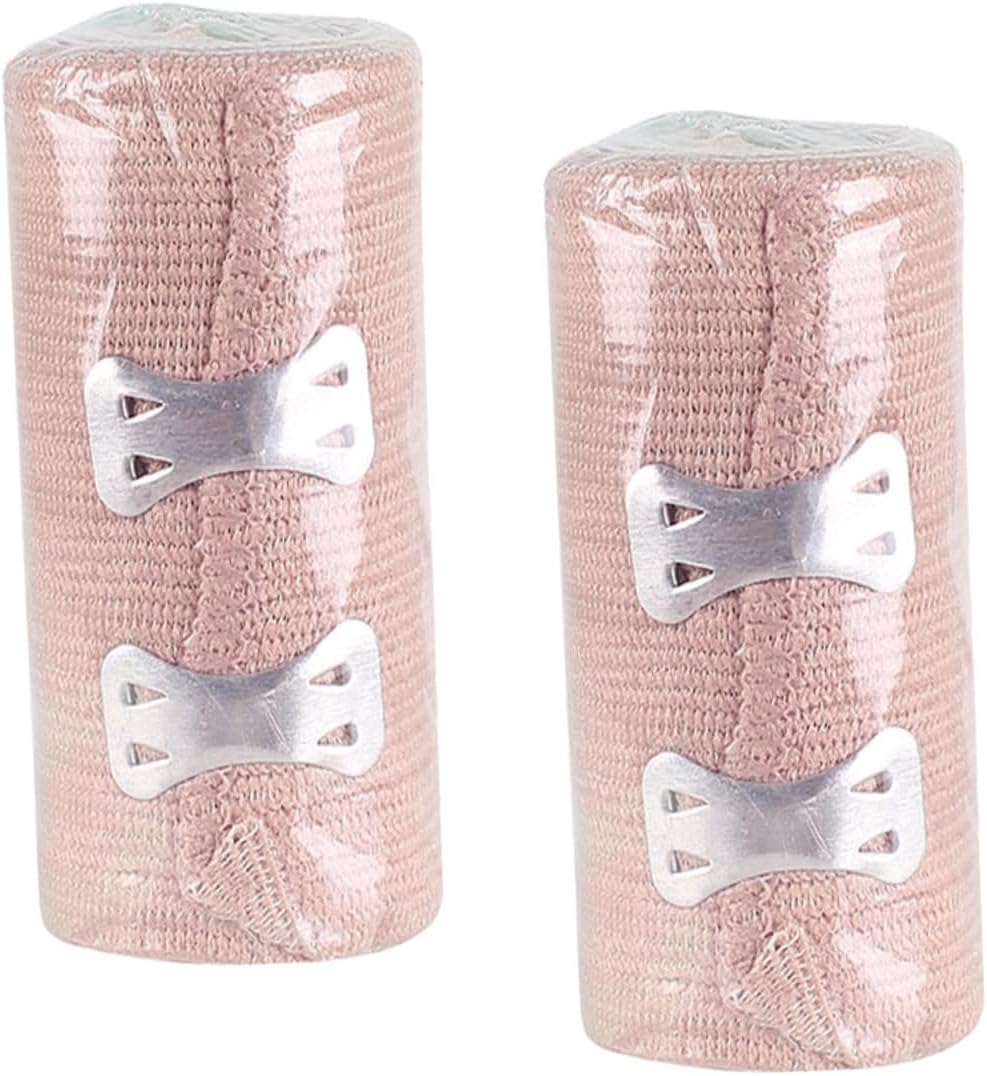 SUPVOX 2pcs Ace Bandage Reusable High Elastic Leg Wraps Sports Support Tape for Arm Foot Easy to Wrap Change