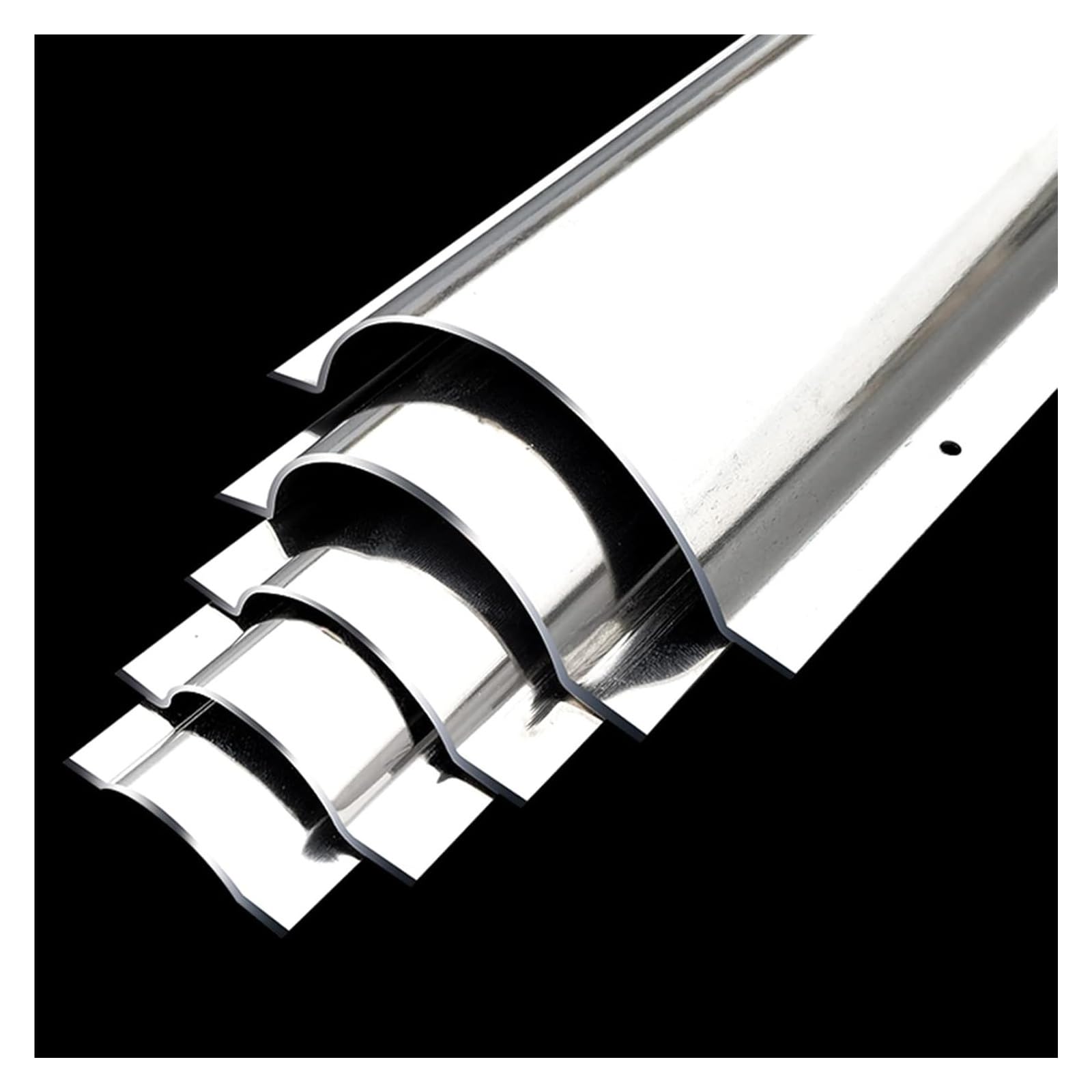 Edelstahl-Kabelkanal, Kabelversteck in Silber, Edelstahl-Kabelkanal for Schreibtisch, Decke, Ecke, Boden, Wand, 1 m lang, dekorativer Kabelkanal for Kabelmanagement(Regular,4cm/1.6in 3 cable)