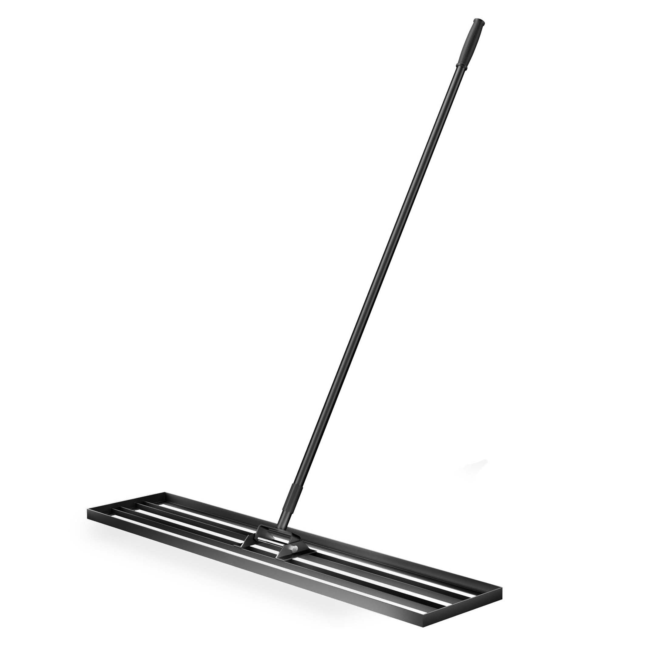 MZBDYYF Lawn Leveling Rake - Aluminium Level Lute With 2 M Steel Handle For Levelling Soil, Sanding Grass, Topdressing Lawn Ease Level Soil Sand Dirt Surfaces