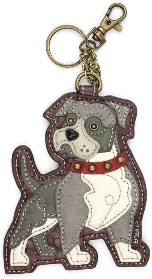 CHALA Dog Collection Women's Decorative Key Fob/Coin Purse Accessory - Pit Bull