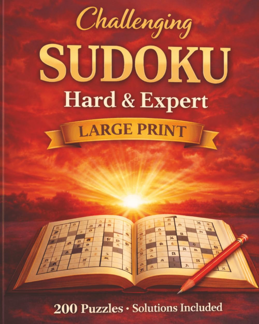 Challenging Sudoku - Hard & Expert - Large Print: Advanced Brain Challenges with Step-by-Step Solutions | Designed to Sharpen Focus, Logic & Mental Endurance (The Ultimate Sudoku Experience)