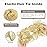 BARSDAR 100% Human Hair Bun Extension - Blonde Messy Bun Hairpieces for Women - Real Human Hair Natural Updo Chignons Daily