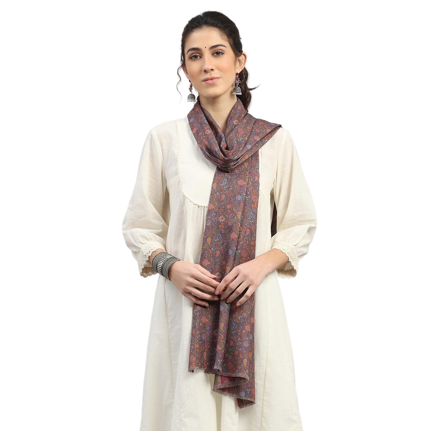 monte carlo Womens Regular Fit Self Design Stole | Soft Warm Scarf Wrap for Ladies | Stylish Elegant Wool Shawl for Cold Weather | Trendy Winter Wear for Women (Pack Of 1)-picture-41