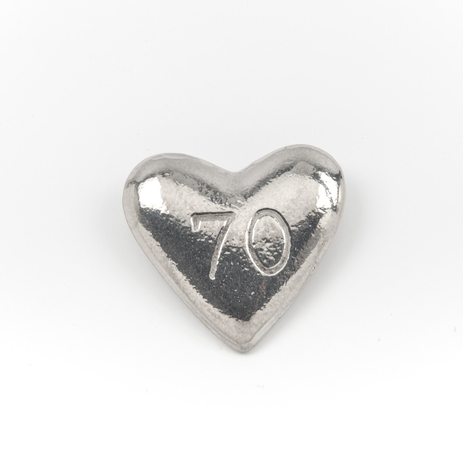 Metal Planet Ltd 70 - A Pewter Mini Heart Shaped Pocket Token