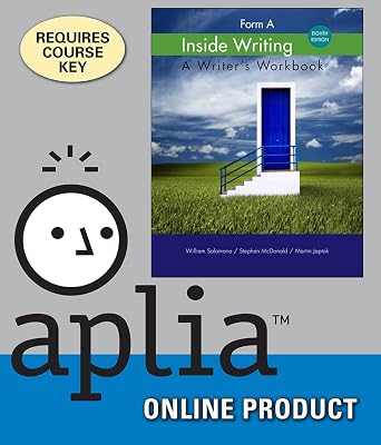 Aplia for Salomone/McDonald/Japtoks Inside Writing Form A, 8th Edition