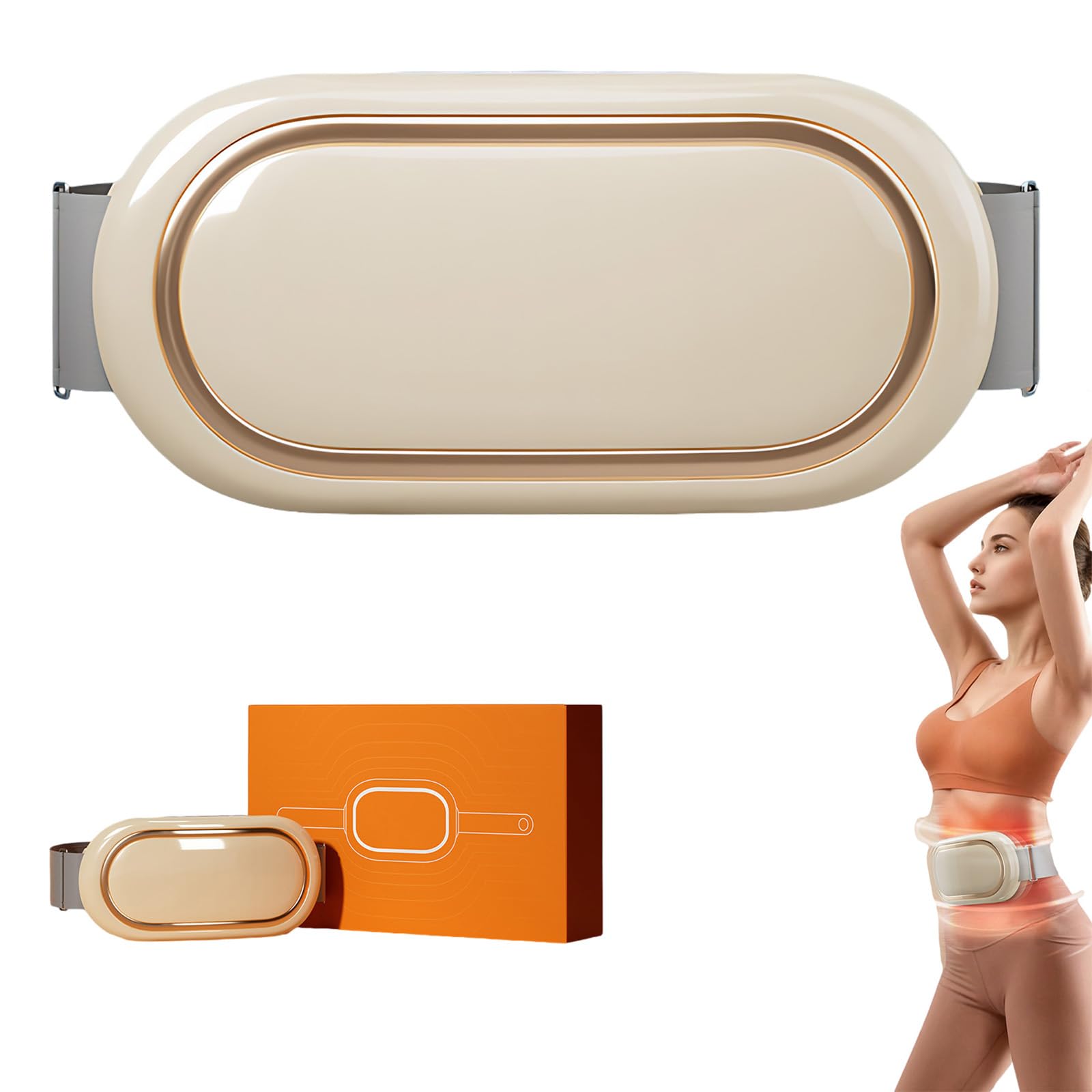 Bauchmassagegerät, Physiotherapeut für den Bauchbereich, Elektrisch Kabellose Schlankheitsgürtel,Bauchmassagegerät,Tragbare Bauchmuskeltrainer,Bauchmuskel Gürtel Elektrisch mit 6 Modi & 9 Intensitäten