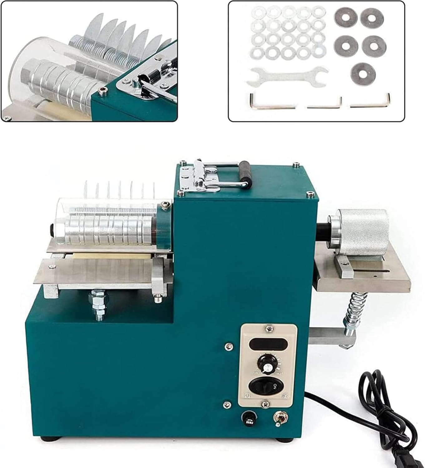 Macchina da taglio per strisce di pelle, velocità regolabile 1400 giri/min, larghezza 0-80 mm, lunghezza 90 mm, strumento artigianale per borse, scarpe, carta, spessore < 3 mm, testa singola