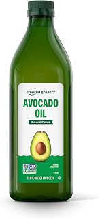 Amazon Grocery Avocado Oil 33.8 Fl Oz - Non-GMO Verified, Neutral Flavor for Cooking & Frying