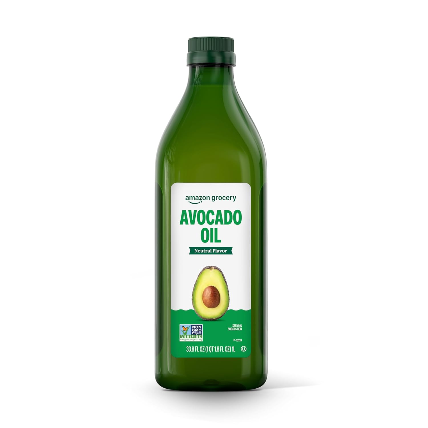 Amazon Grocery Avocado Oil 33.8 Fl Oz - Non-GMO Verified, Neutral Flavor for Cooking & Frying
