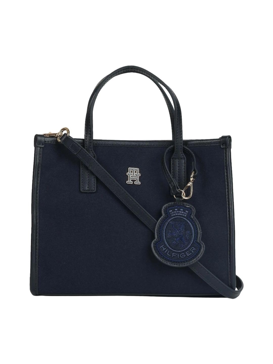 tommy hilfiger Solid navy pu handbag-picture-12