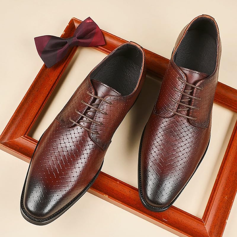 Shoes for Men Slip-On Genuine Leather Low Oxford Fashion Classic Top Dress2