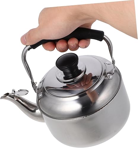 Miniatura 9 de Botella de agua de acero inoxidable para estufa, tetera de acero inoxidable, tetera de acero inoxidable, tetera silbante, tetera, caldera de agua